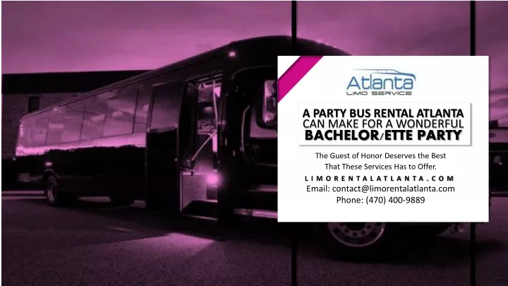 a party bus rental atlanta