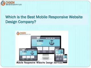 Which is the Best Mobile Responsive Website Design Company?