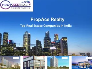 PropAce Realty- The Real Estate Companies in India