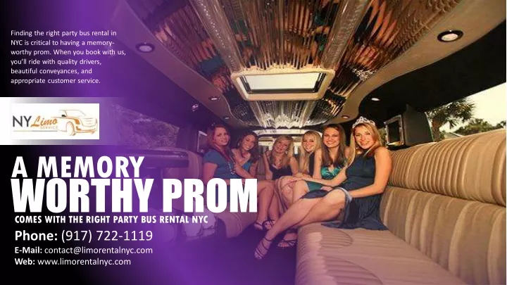 finding the right party bus rental
