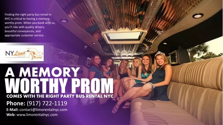 finding the right party bus rental