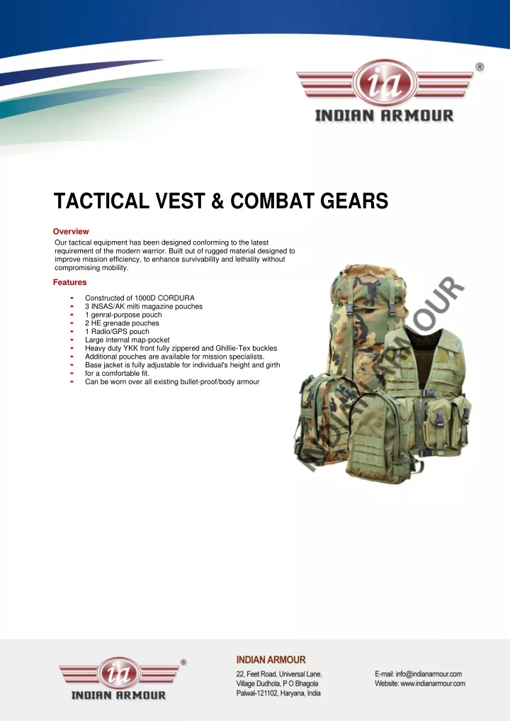 tactical vest combat gears