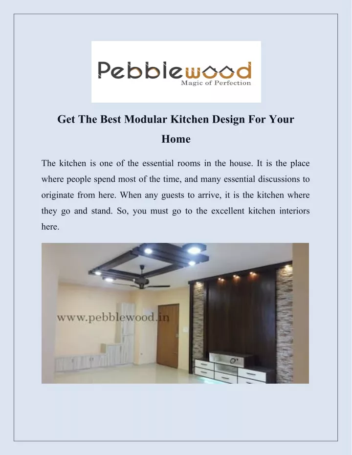 get the best modular kitchen design for your