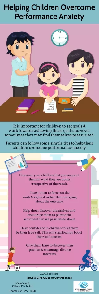 helping children overcome performance anxiety