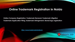 Online Trademark registration in Noida