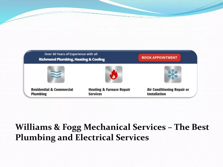 williams fogg mechanical services the best
