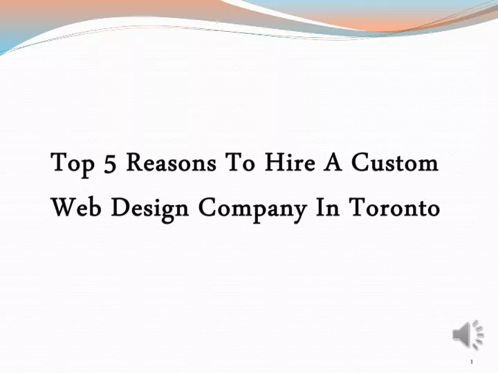top 5 reasons to hire a custom web design company