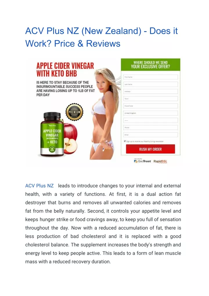 acv plus nz new zealand does it work price reviews