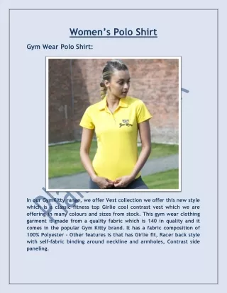 women s polo shirt