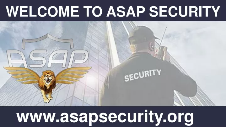 welcome to asap security