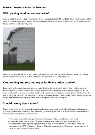 What You Required to Know About Radon.