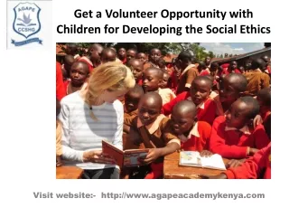 Best Volunteer Opportunity with Children in Kenya