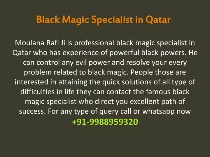 black magic specialist in qatar