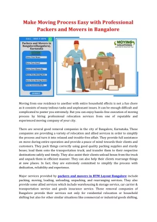 make moving process easy with professional