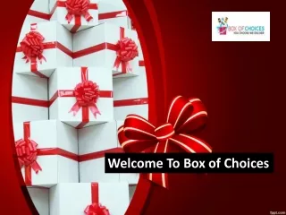 Welcome To Box of Choices