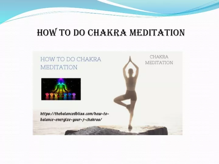 how to do chakra meditation