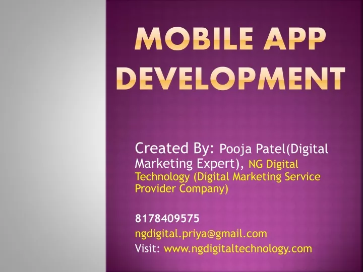 created by pooja patel digital marketing expert
