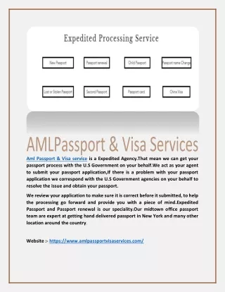Expedited Processing Service - amlpassportvisaservices.com
