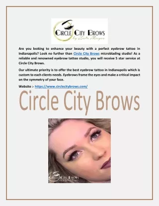 Eyebrow Tattoo - circlecitybrows.com