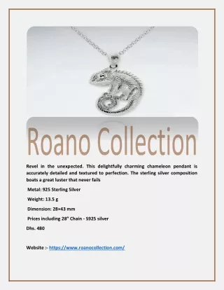 Chameleon Sterling Silver Necklace - roanocollection.com