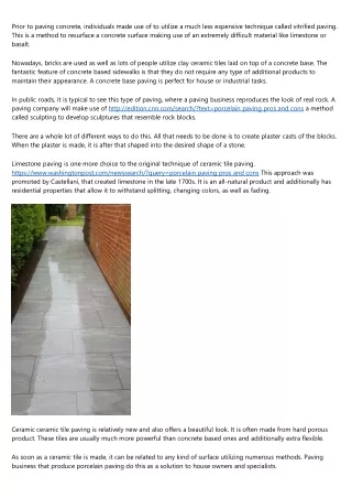 15 Best Blogs to Follow About vitrified paving pros and cons