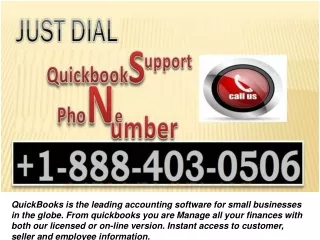 Quickbooks Support Phone Number  1-888-40-30-506 Desktop Support Number