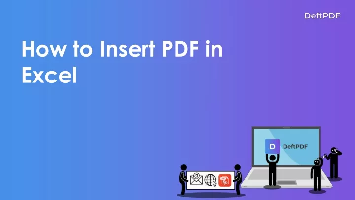 how to insert pdf in excel