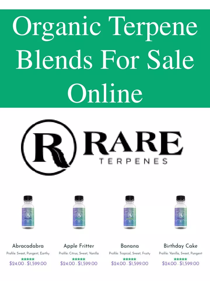 organic terpene blends for sale online