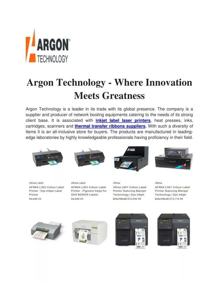 argon technology where innovation meets greatness