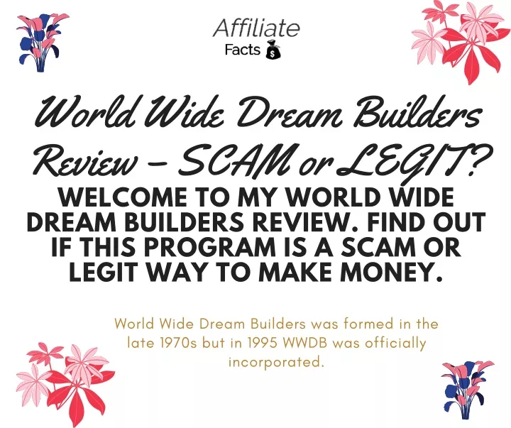 world wide dream builders review scam or legit