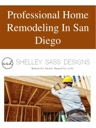 Professional Home Remodeling In San Diego