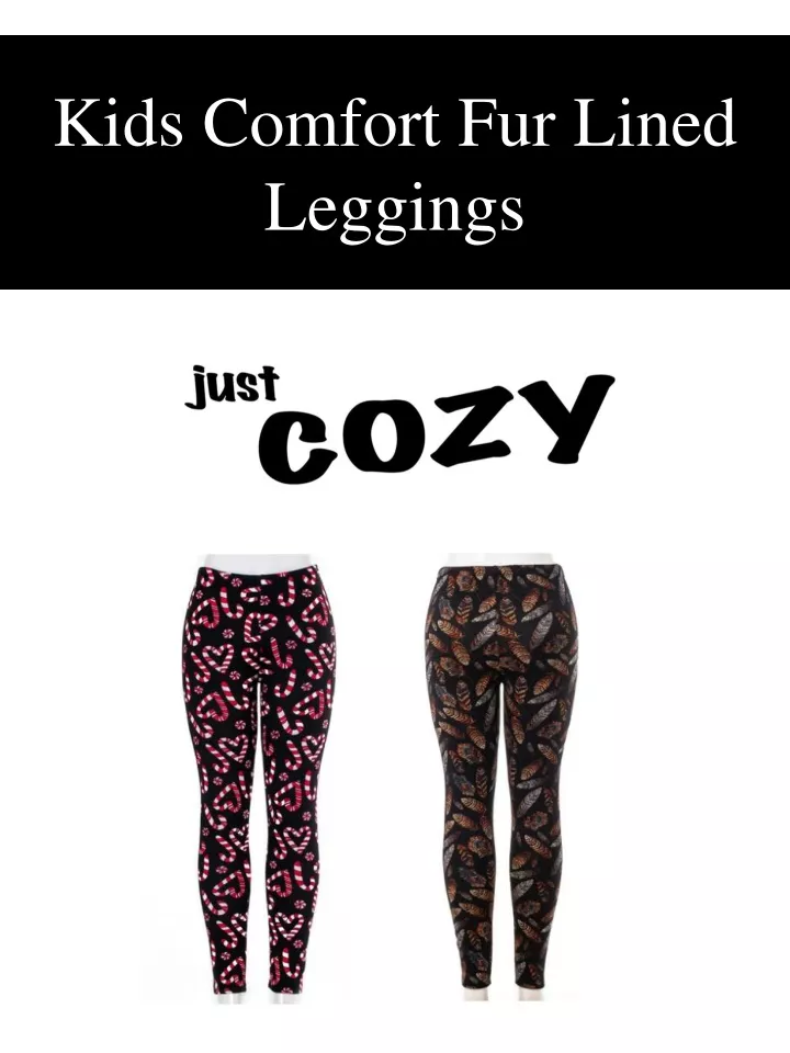 kids comfort fur lined leggings