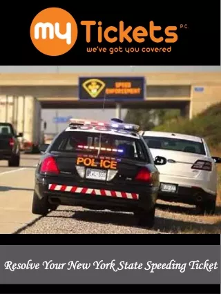 resolve your new york state speeding ticket