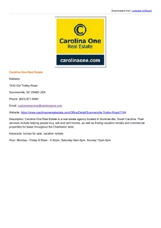 Carolina One Real Estate