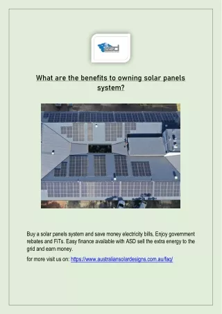 what are the benefits to owning solar panels