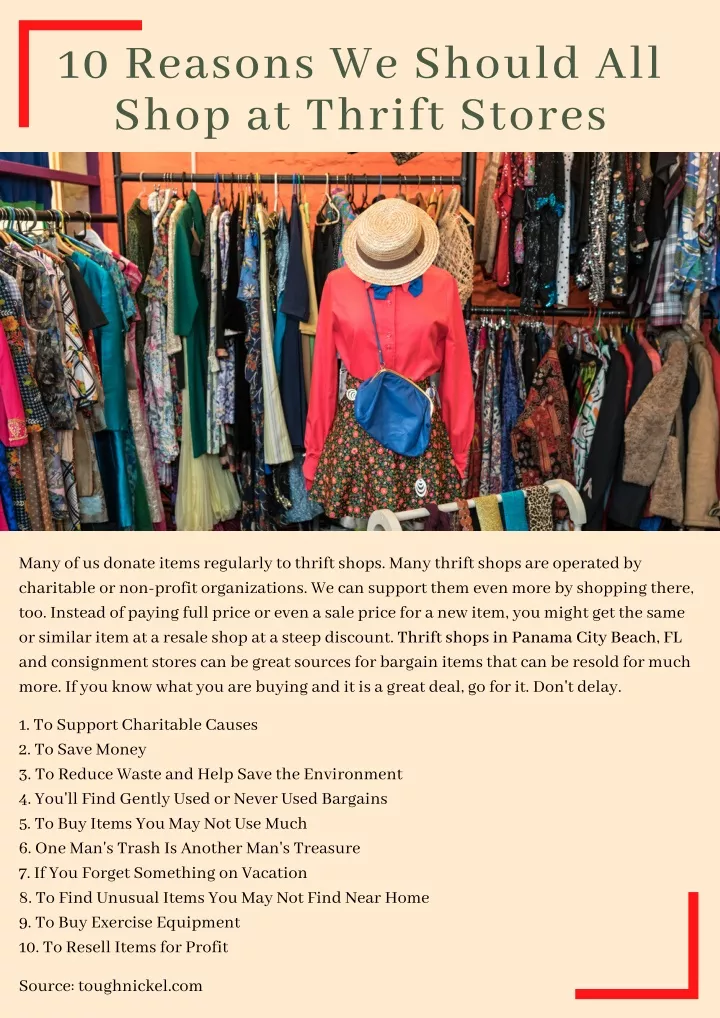 10 reasons we should all shop at thrift stores