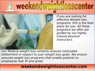 if you are looking for effective weight loss