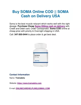 buy soma online cod soma cash on delivery usa