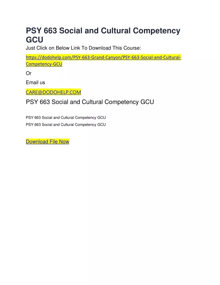 psy 663 social and cultural competency gcu just