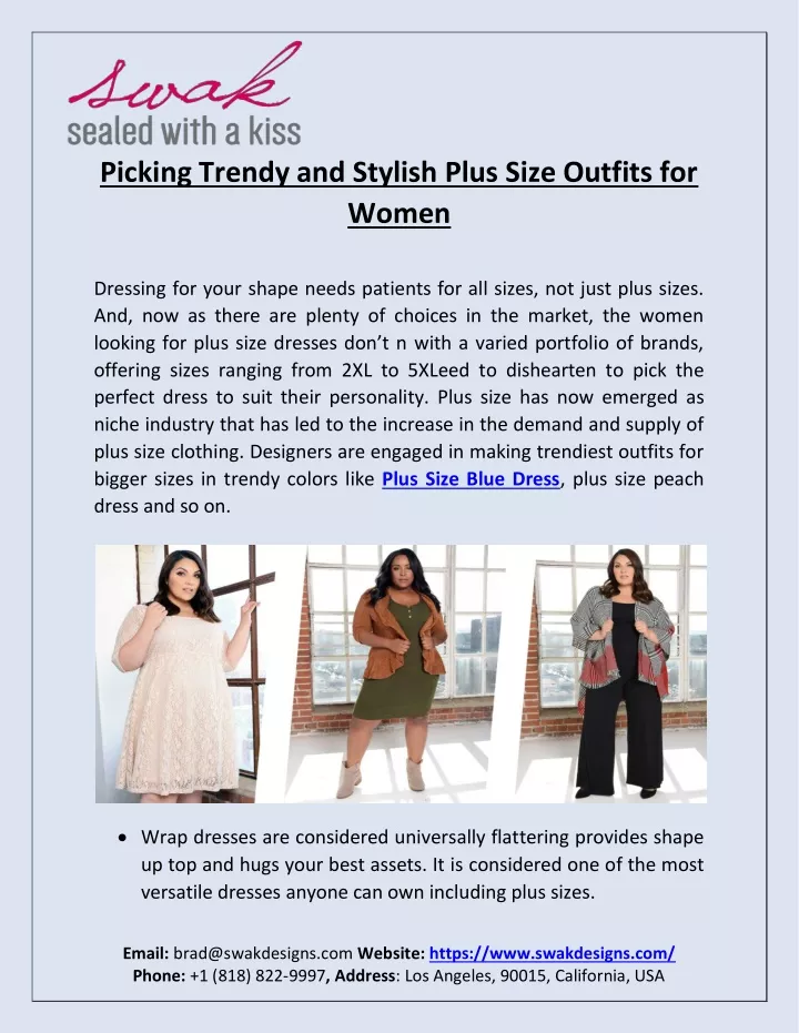 picking trendy and stylish plus size outfits