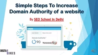 Step To Increase Domain Authority