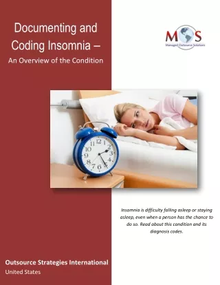 documenting and coding insomnia an overview
