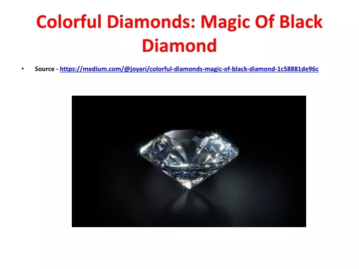 colorful diamonds magic of black diamond