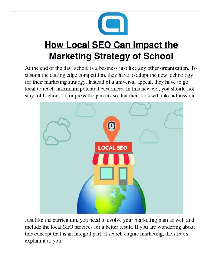 how local seo can impact the marketing strategy