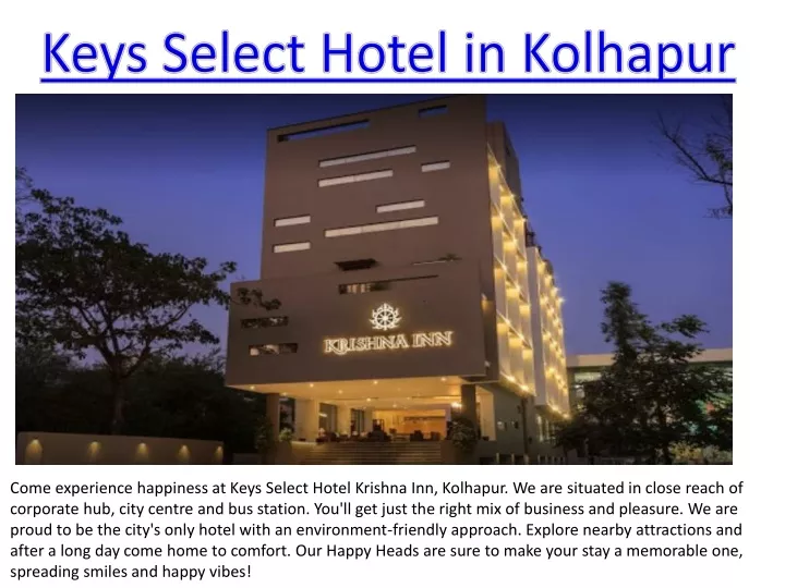 keys select hotel in kolhapur