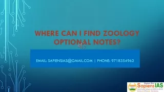 where can i find zoology optional notes