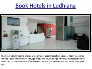 Book Keys Select Hotel in Ludhiana: Best Hotels in Ludhiana - Keys Hotels