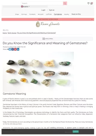 Do you Know the Significance and Meaning of Gemstones?