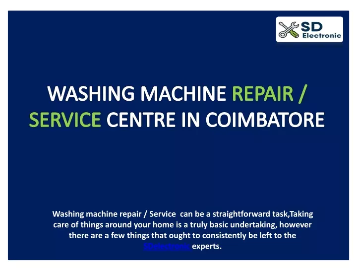 washing machine repair service centre