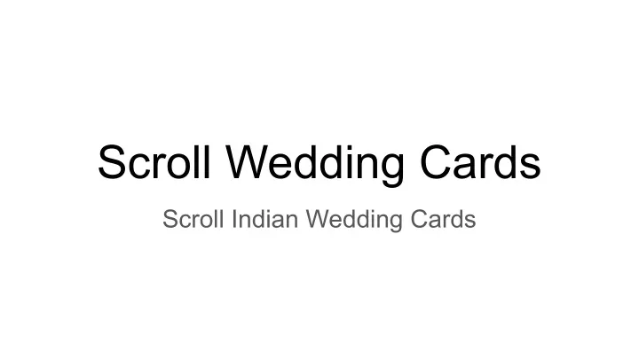 scroll wedding cards